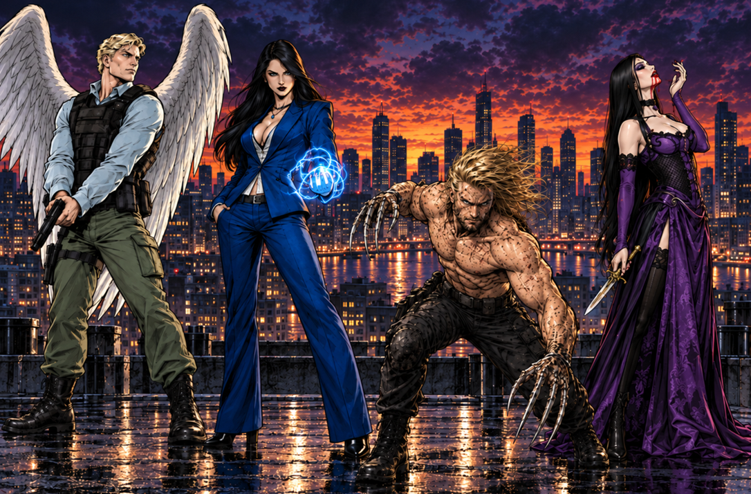 The alignment spectrum - Superheroes to Supervillains